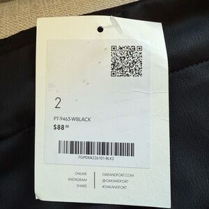 OAK + FORT Black Trousers